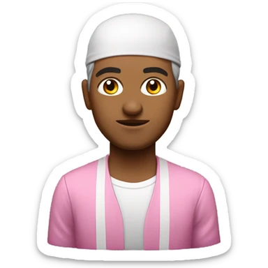 practicante de arte marcial y lazo rosa  sticker