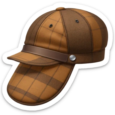 deerstalker hat two visors sticker