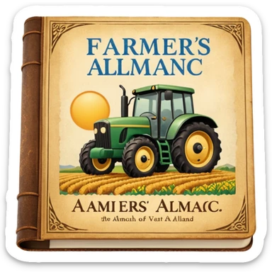 Farmers' Almanac sticker
