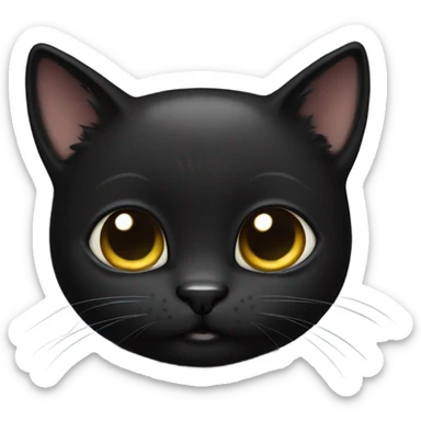 A little black kitty sticker
