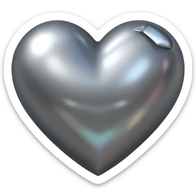 Corazon gris sticker