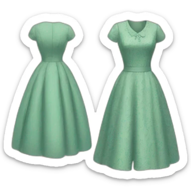 vintage dress sticker