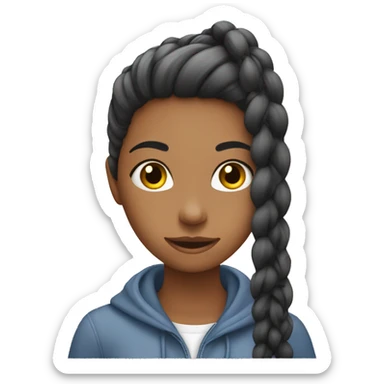 Girls straightening her Haie sticker