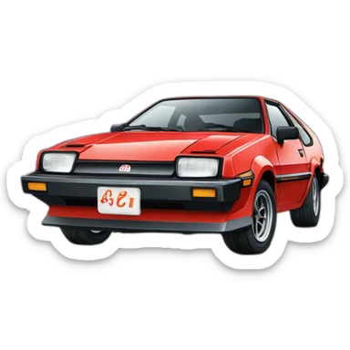AE 86 Trueno from Fujiwara tofu shop sticker