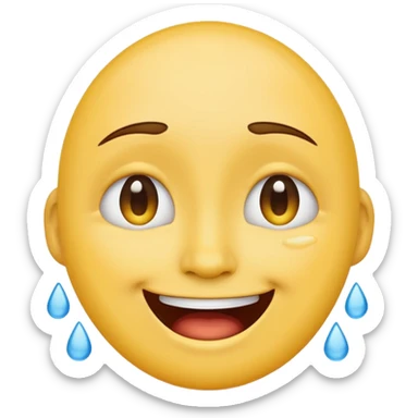crashing out -  an emoji for the emoji keyboard  sticker
