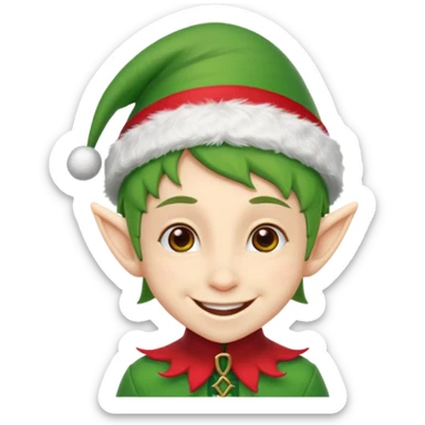 Christmas Elf sticker