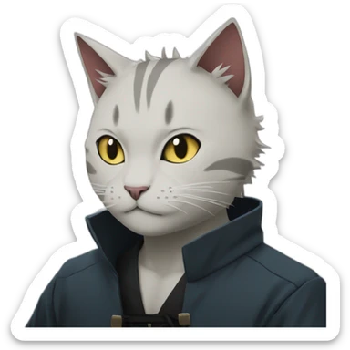gojo is a cat from jujutsu kaisen sticker