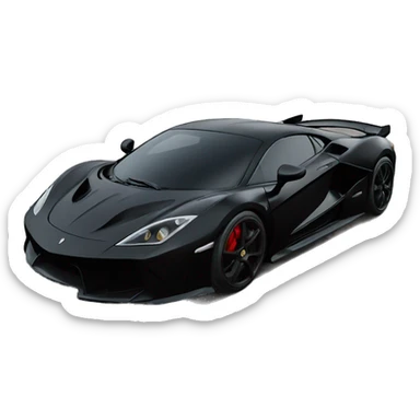Supercars black sticker