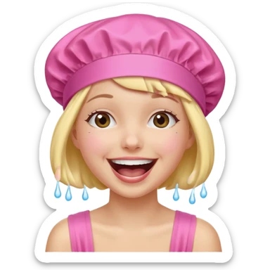 Funny girl showwr sticker