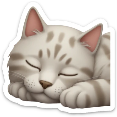 Cat sleep sticker