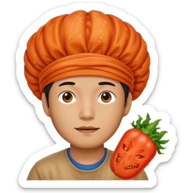 Wearing kimchi man sticker