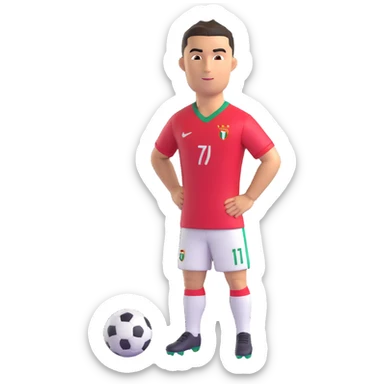 Cristiano Ronaldo iconic footballer sticker