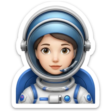 astronot women  sticker