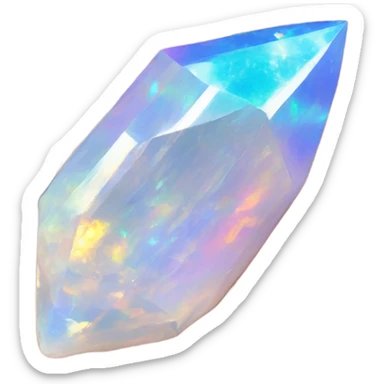 ✨ opal crystal shaped like ✨  sticker