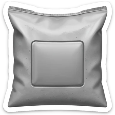 cement powder square bag sticker