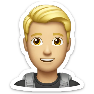 photographe blond homme sticker