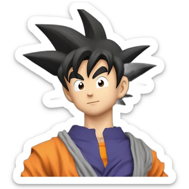 Son goku qui dit je t'aime papa sticker