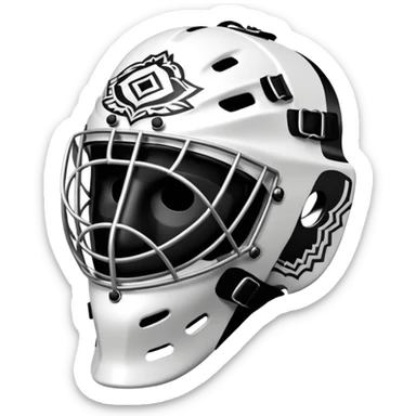 Masque de gardien de hockey sticker