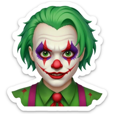 the joker realistic and brutal look sticker