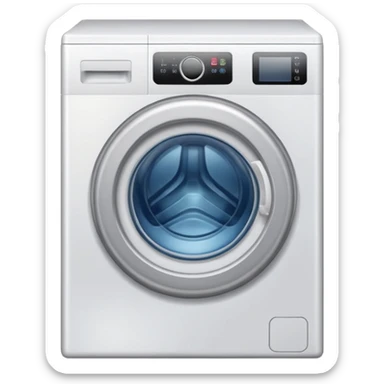 filled with laundry washing machine sticker