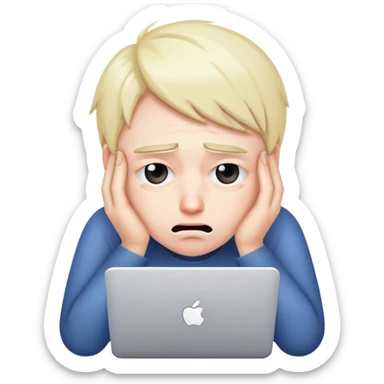 tired overworked designer sticker