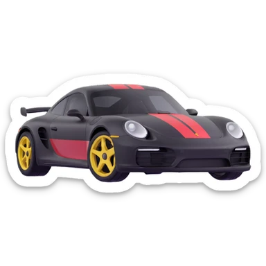 porsche sports car sticker