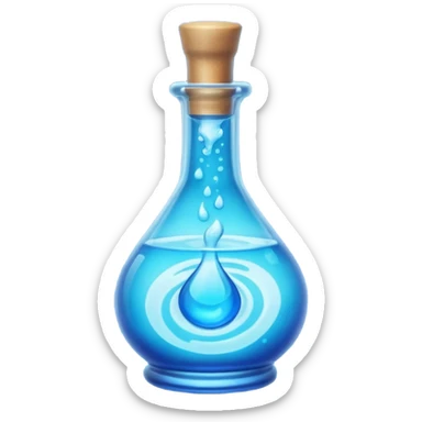 blue health potion sticker