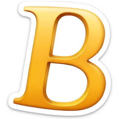 Letter B sticker