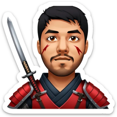 Battle-Ready Samurai sticker