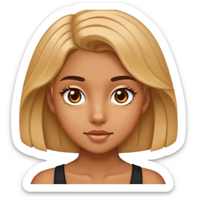 young rich teenage girl  sticker