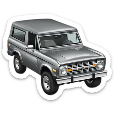 Ford Bronco Grey sticker