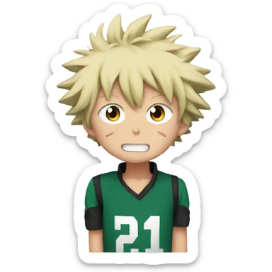 Bakugo kiss deku  sticker