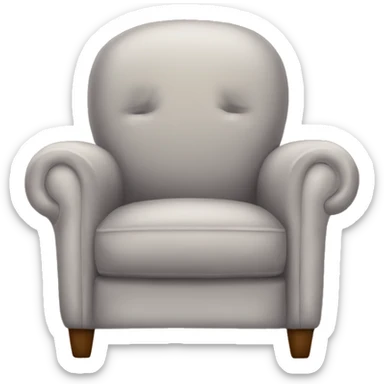Cozy reading armchair sticker
