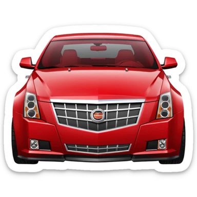 2009 red Cadillac CTS wide body sticker