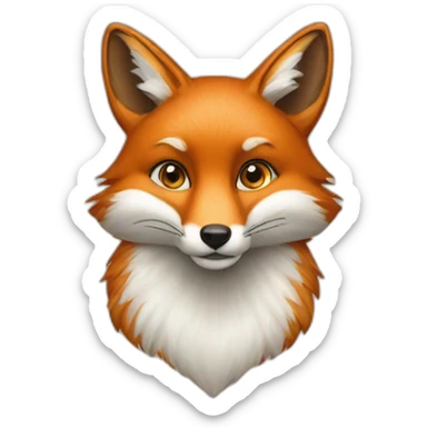 FOX SMART AND CLEVER sticker