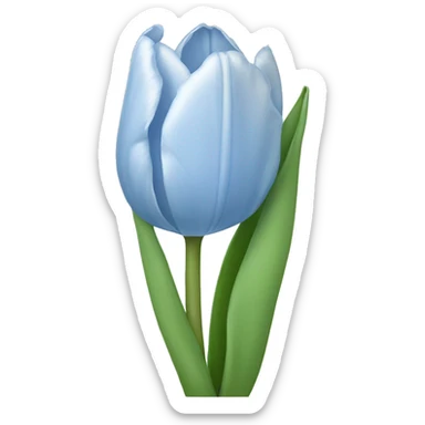 light blue tulip sticker