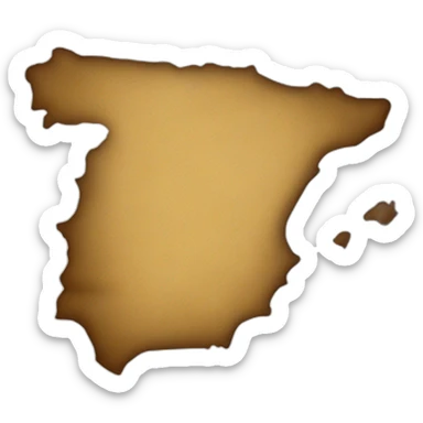 Spain map sticker