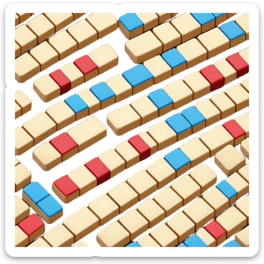 colorful Domino pieces sticker