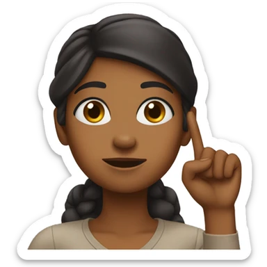 Brown girl snapping fingers sticker