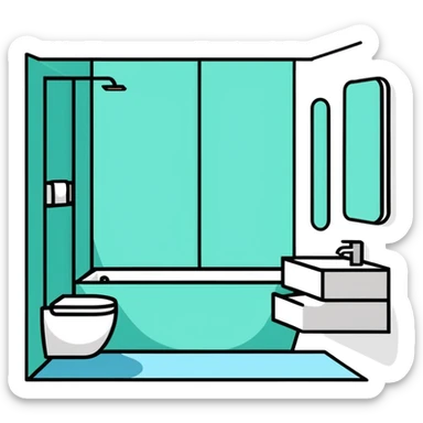 Bathroom Besties sticker