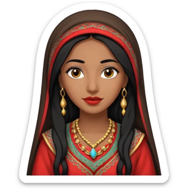 Sagittarius woman from Morocco sticker