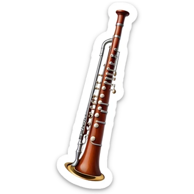 Straight bassoon with a bocal sticker