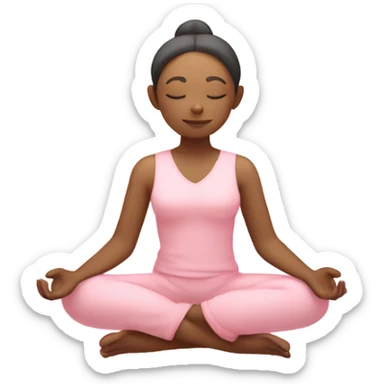 🧘🏻🎀🫧 sticker
