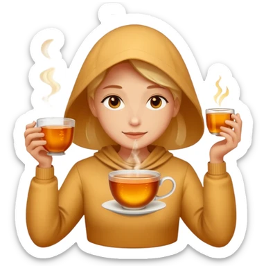 tea and enlightenment sticker