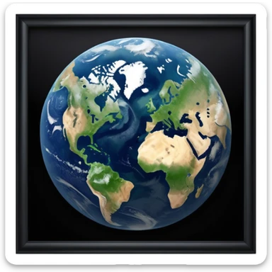 Pollution on earth the view should be were we see it out in the space more polution  sticker