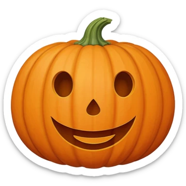 Doodle pumpkin in pastel color sticker