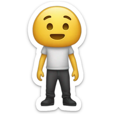 Main qui pointe vers le bas  sticker