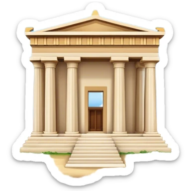 ancient greece temple sticker