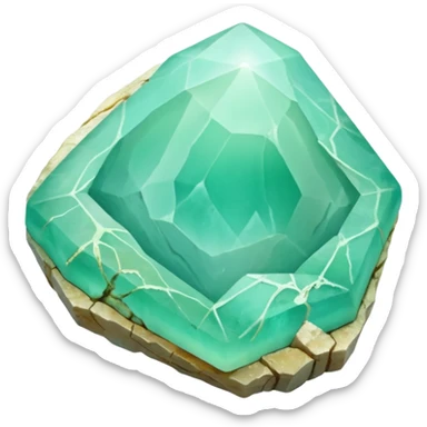 peruvian opal gemstone raw crystal sticker