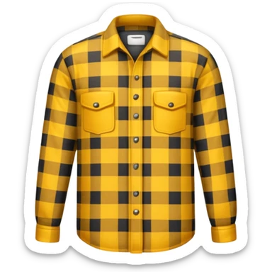 yellow lumberjack shirt sticker